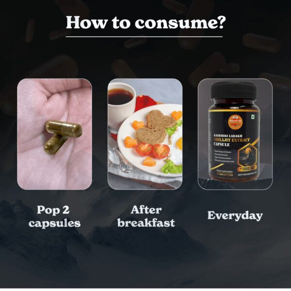 Kashmiri Ladakh Shilajit Extract Capsule - Image 3