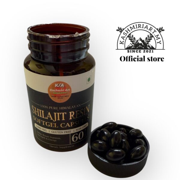 shilajit Resin softgel capsules 60 biji - Image 2